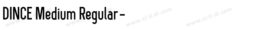 DINCE Medium Regular字体转换
